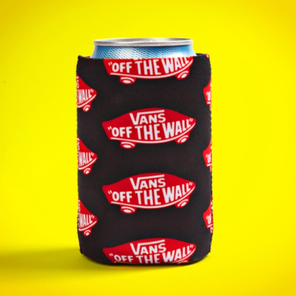 Vans neoprene Koozie with the Off the Wall logo